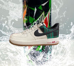 Nike AIRFORCE 1 07 LX PALE IVORY STADIUM GREEN PLAID