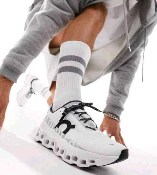 On Running CloudMonster White Black 686