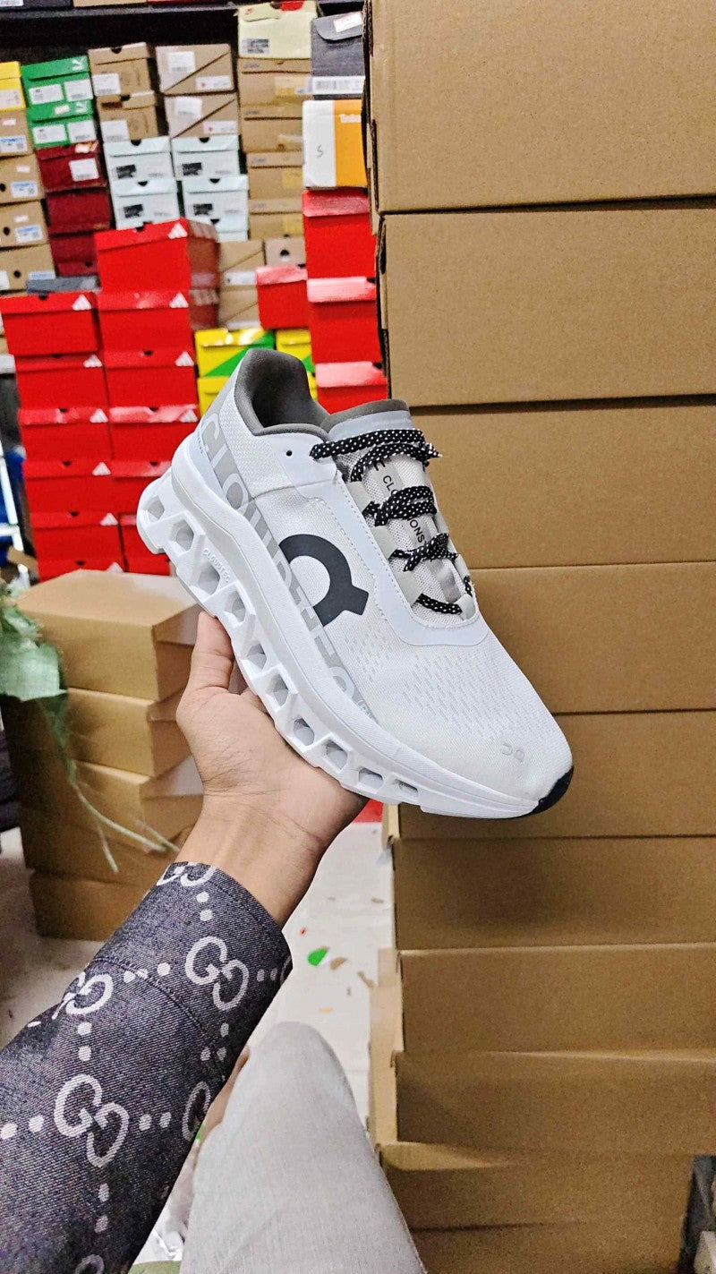 On Running CloudMonster White Black 686