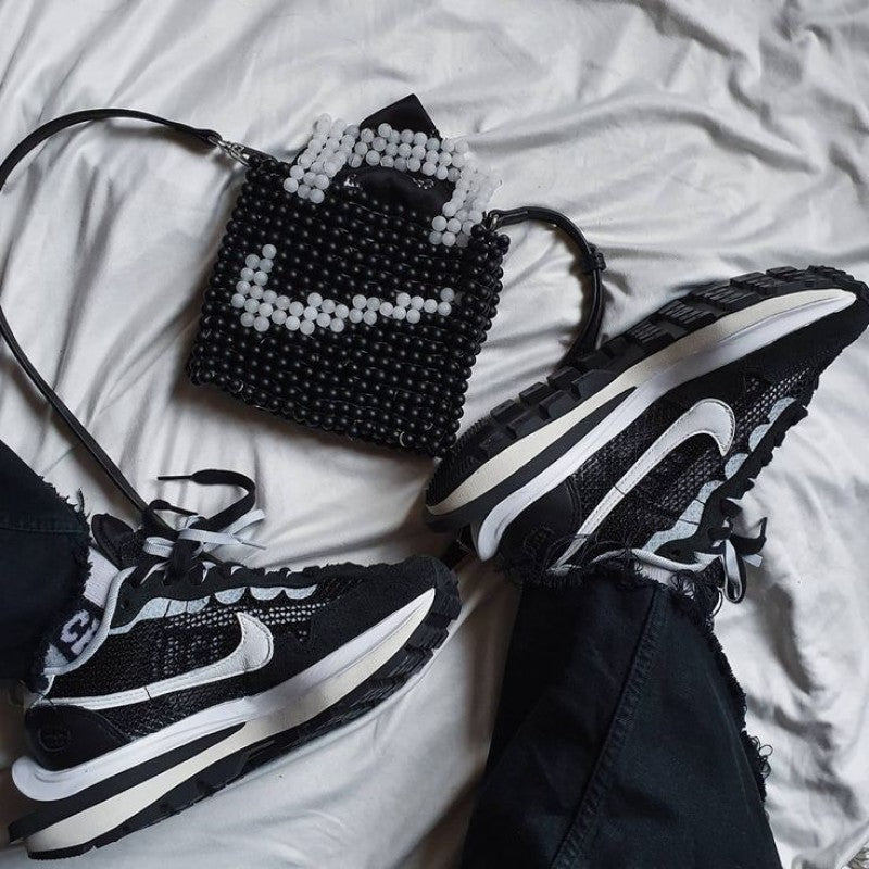 Nike Sacai X Vaporwaffle Black-White Fix 612