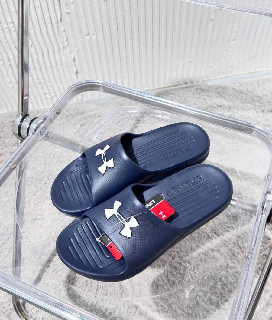 Under Armor Core PTH Navy Blue Slides