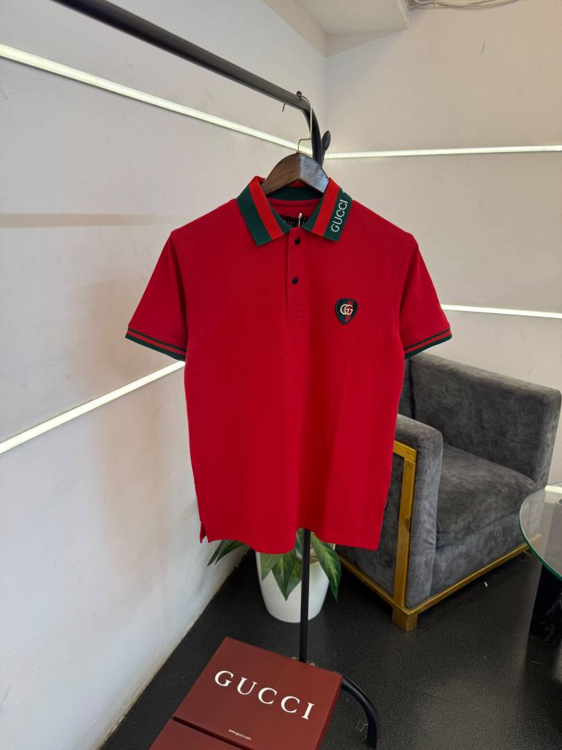 Gucci red box pack imported polo Tshirt