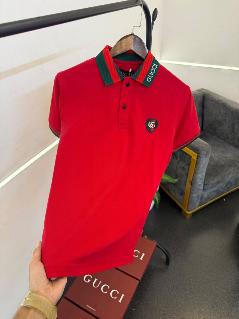 Gucci red box pack imported polo Tshirt