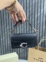 Coach Tabby 12 Mini Black Silver Crossbody With OriginalBox DustCover CarryBag