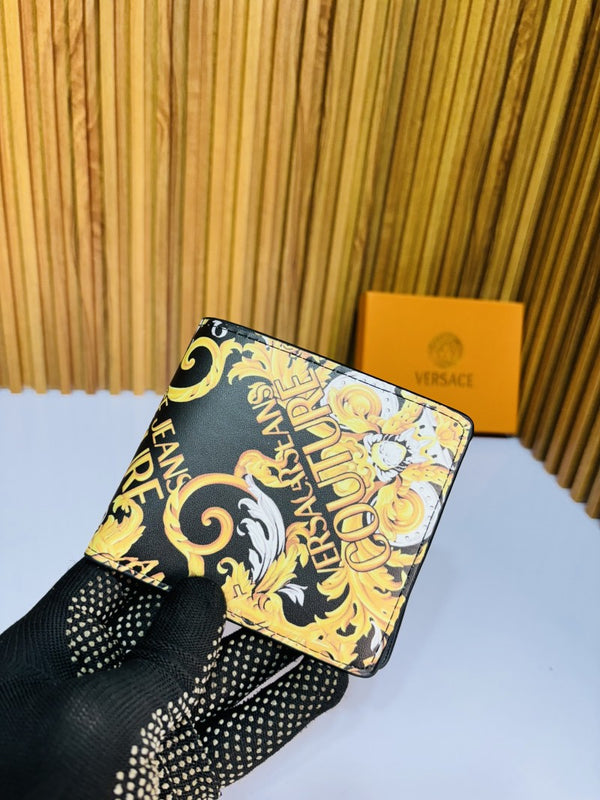 01 VERSACE PRINTED PREMIUM QUALITY WALLET WITH BOX