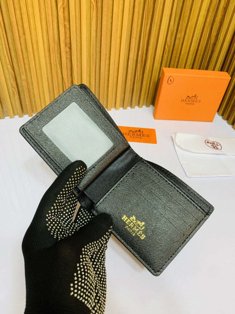 201 HERMEZ FULL BLACK PREMIUM QUALITY WALLET WITH BOX