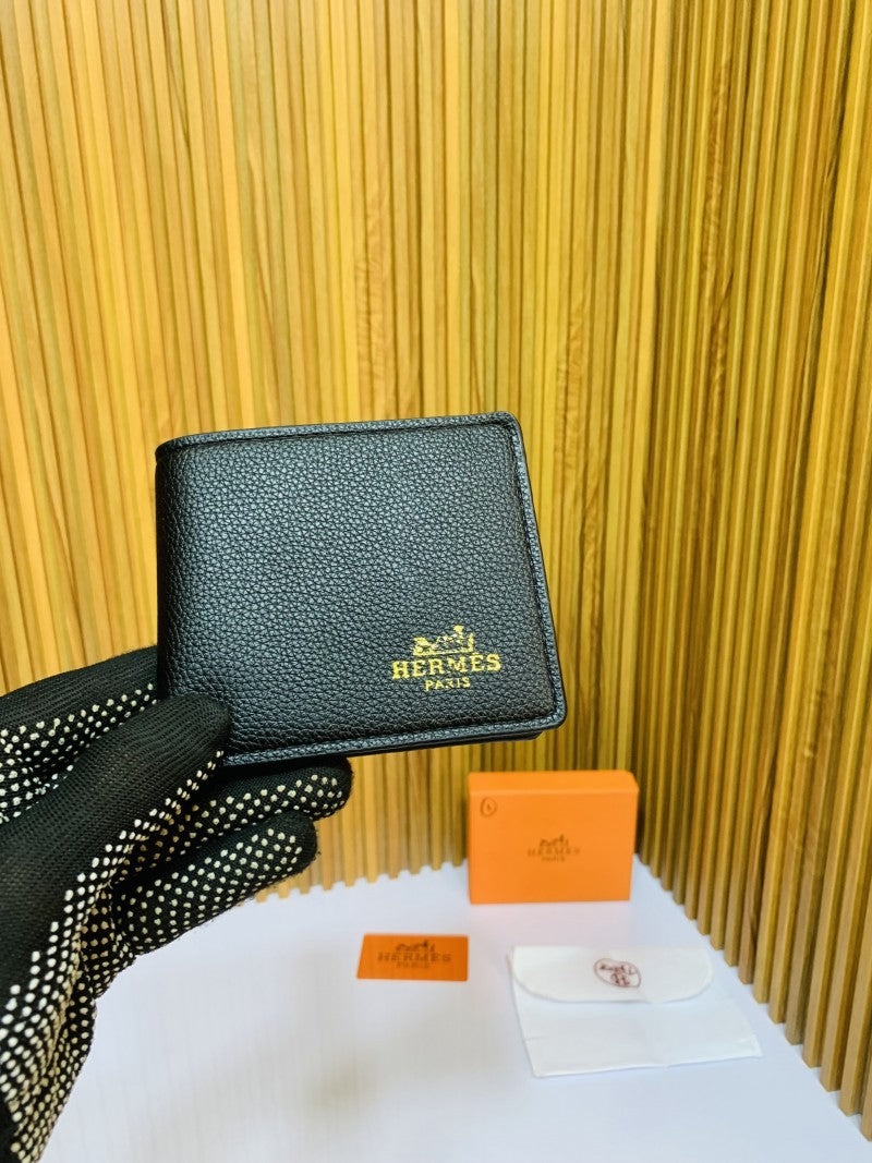 201 HERMEZ FULL BLACK PREMIUM QUALITY WALLET WITH BOX