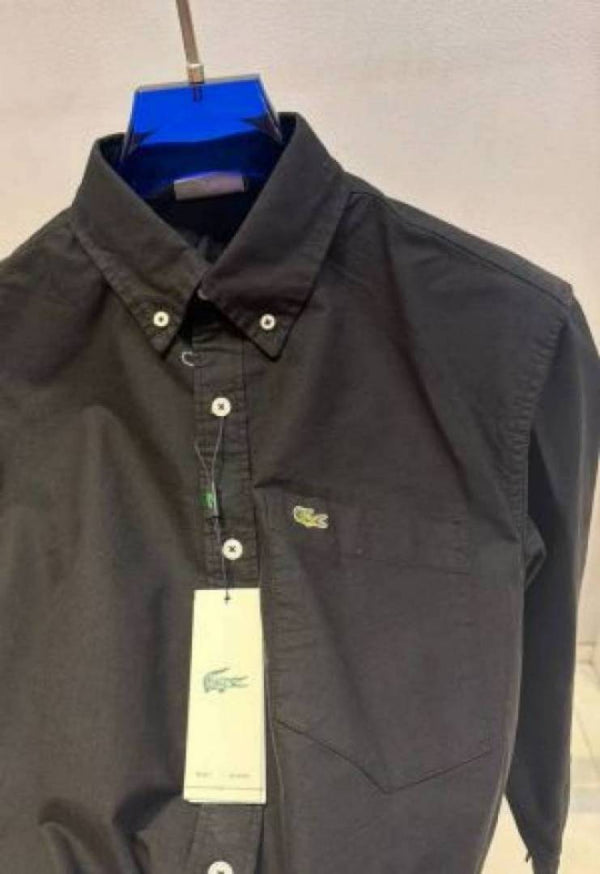 lacostxi-cx IMPORTED STORE ARTICLE SHIRT BLACKx