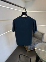 Dior Turkish imported drop shoulder over size imported round neck tshirt with patch logo c green sale