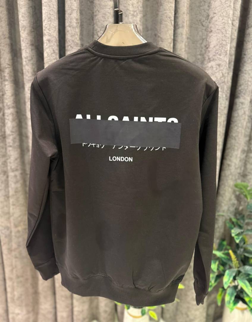 ALLSAINTS IMPORTED STORE ARTICLE SWEATSHIRT BLACK
