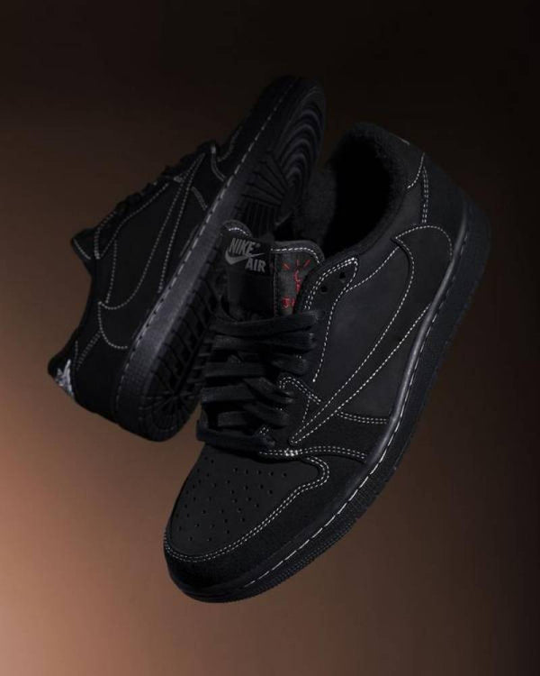 Jordan 1 Low Travis Scott phantom Black With Full Accessories For Mens 493