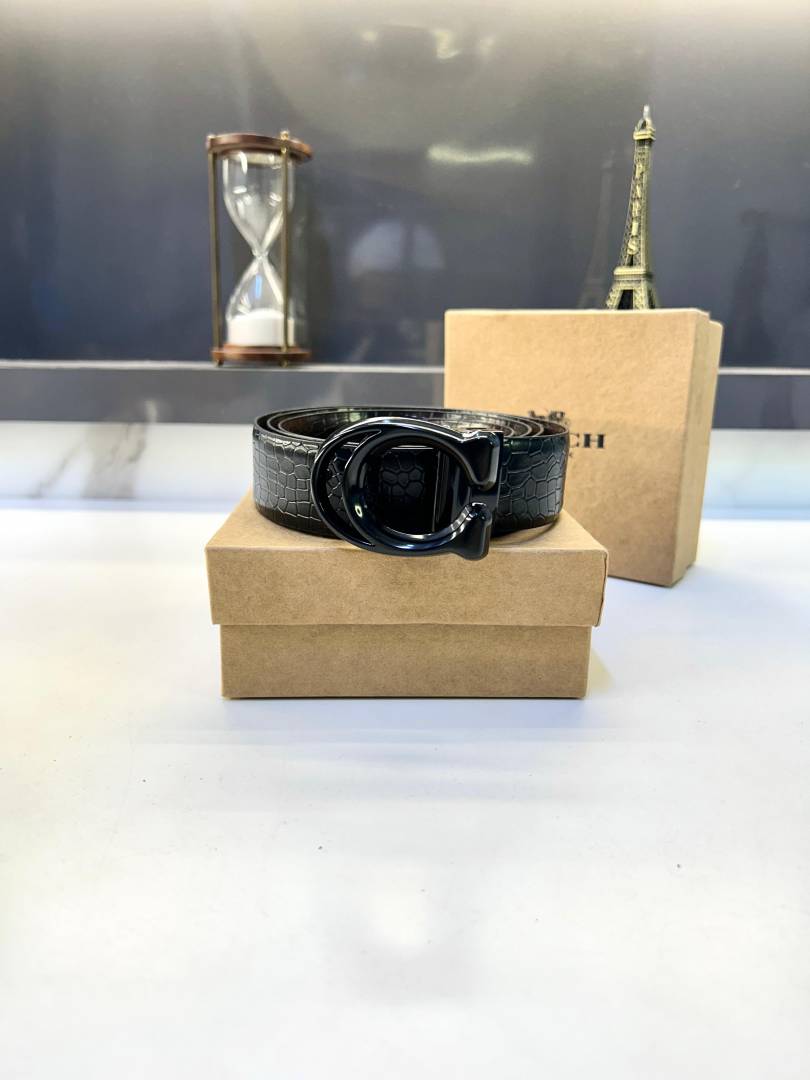 Coach Black Reversible Belt Fa 615