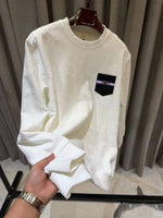 Christian Dio_Pocket Full Monogram Sweatshirt White