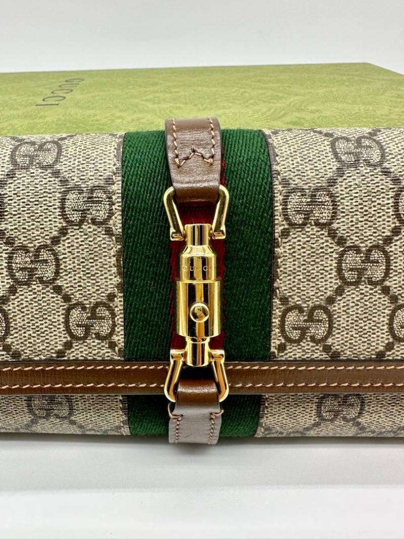 Gucci 76 Jackie ChainWallet Clutch With OriginalBox DustCover