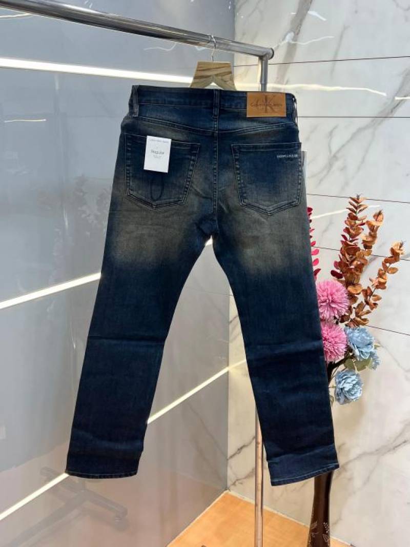 Ck calvi Klei Green Shade Straight Fit Premium Imported Stretchable Lycra Fabric Denim with Embroidered Logo 3683