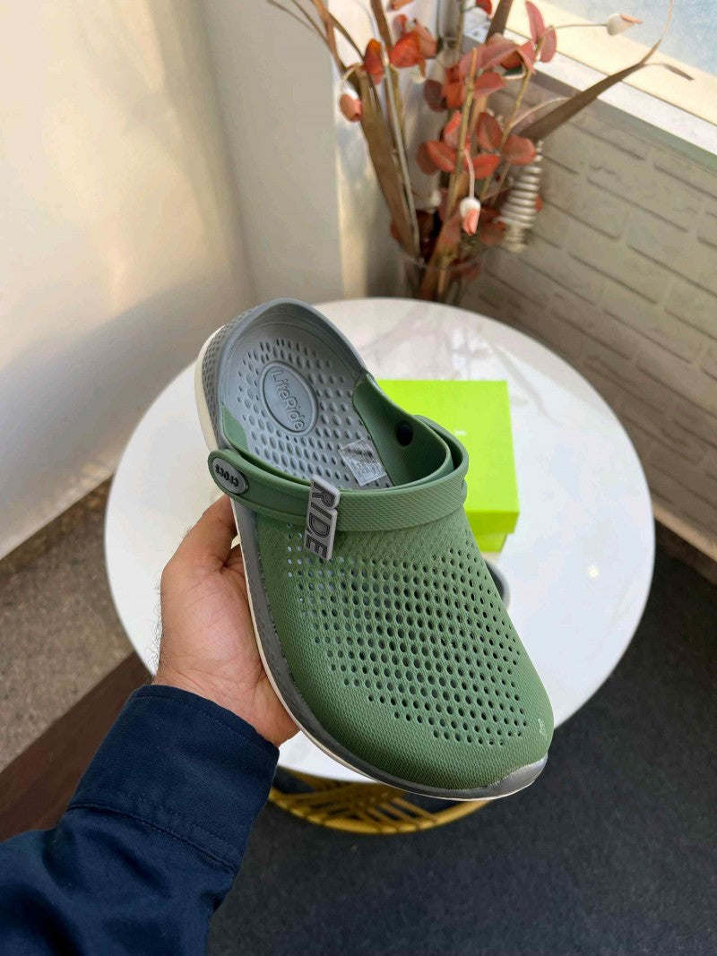 Crocs Lite Ride 360 Clogs Army Green Grey