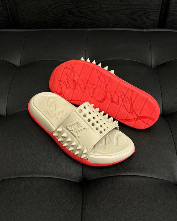 Christian louboutii.n take it easy slides bbeige