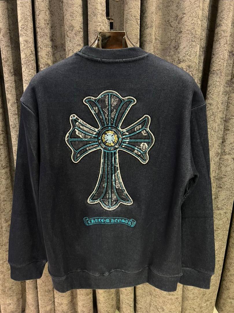 CHROME HEARTS IMPORTED SWEATSHIRT STORE ARTICLE NAVY BLUE