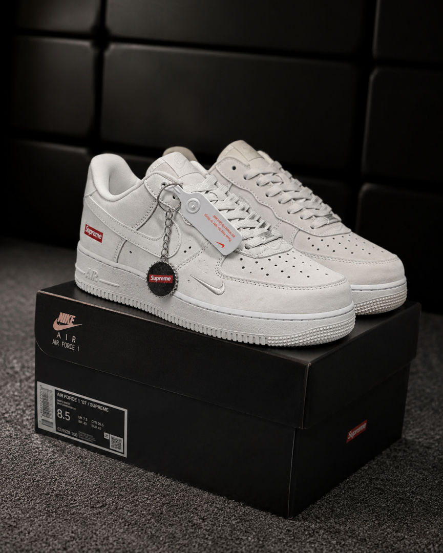 Nike AIRFORCE 1 LOW X SUPREME BEIGE SUEDE