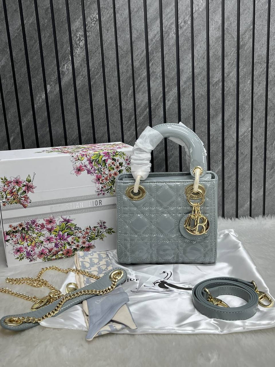 Dior_Lady_Mini_Patent_Leather_With_OriginalBox_DustCover_2LongBelt-Chain-And-Leather_StarCharm_Ribbon_Highend