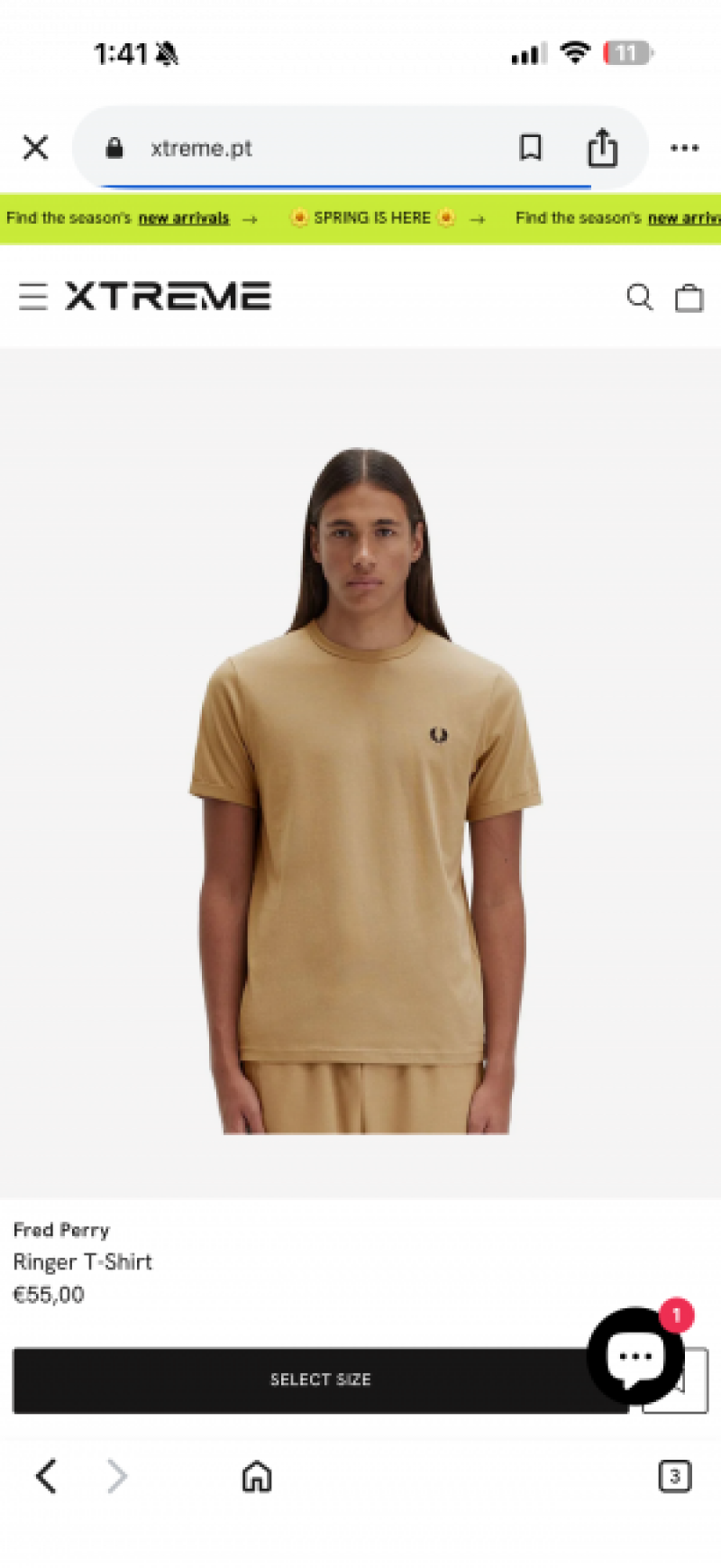 Fred_peery imported Tshirt Brown