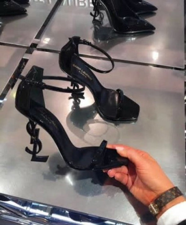 Saint laurent ysl heels all black