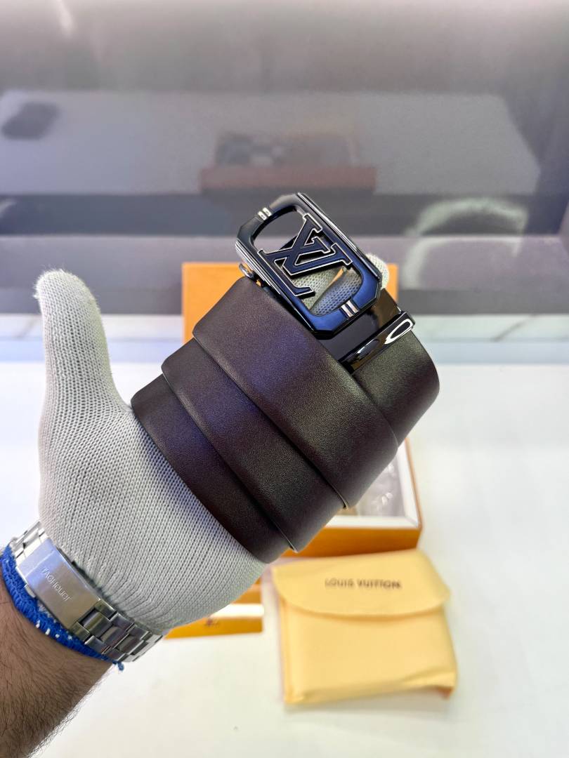 Lv_Loui_Vuittion Black Grey White Belt &Wallet Combo Fa 1120