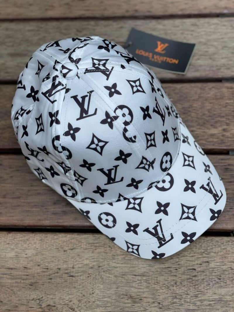 Louis Vuitton_Monogram_Black_And_White_Premium_Unisex_Cap_With_Safety_Box_854
