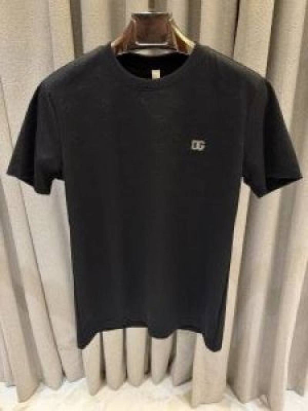 Dolce Gabana White Imported Embossed Monogram Tshirt Black