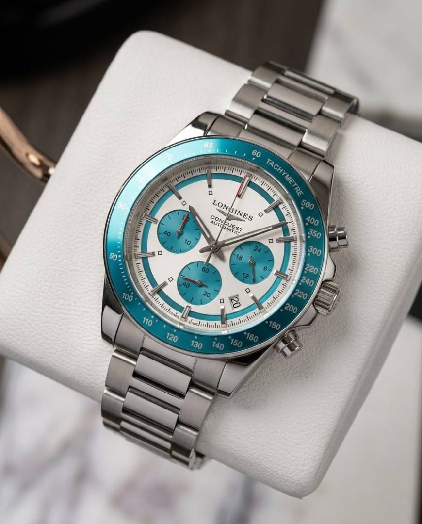 Longines Conquest Chronograph Blue