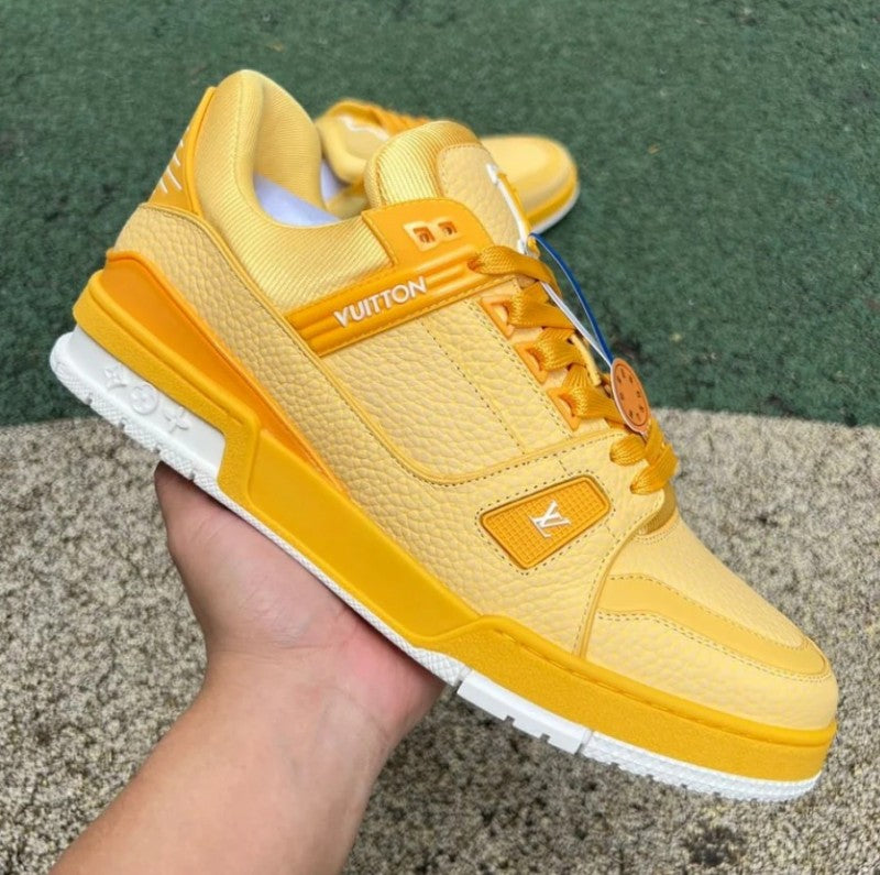 Louis Vuitton lv trainer yellow white
