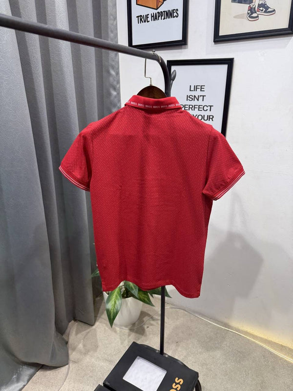 Hugo bos monogram imported box pack tshirt red