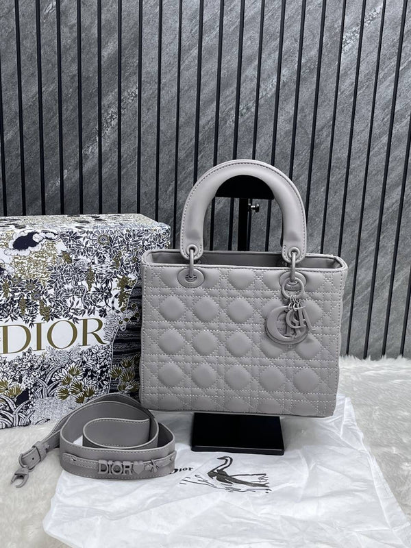 Dior 6099-1 Lady Matte Gray Large Size With Original Box & DustCover