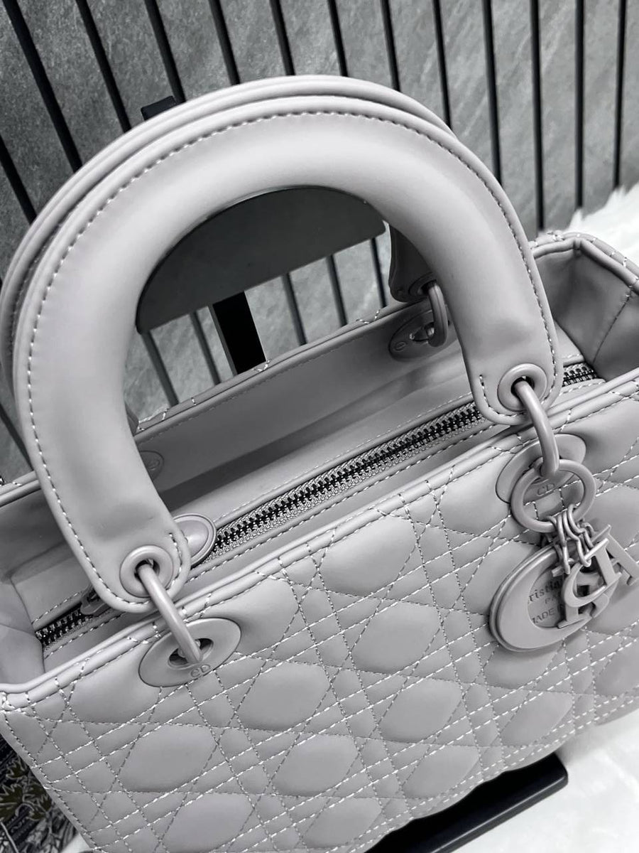 Dior 6099-1 Lady Matte Gray Large Size With Original Box & DustCover