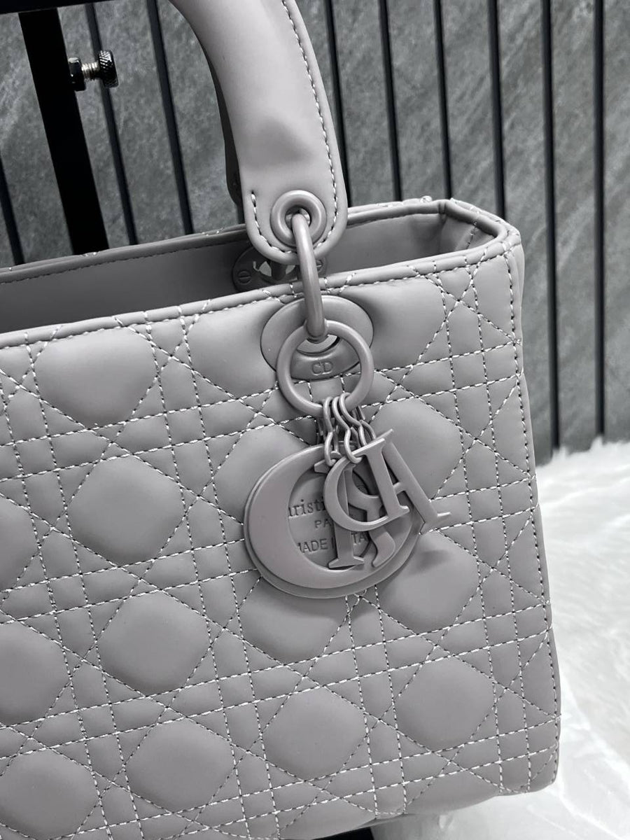Dior 6099-1 Lady Matte Gray Large Size With Original Box & DustCover