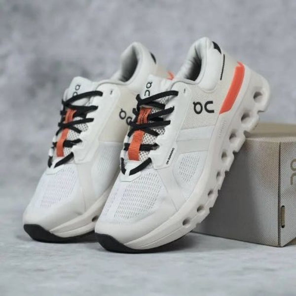 On Cloud Running white orange