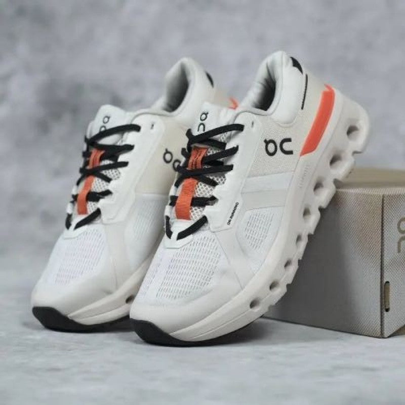 On Cloud Running white orange
