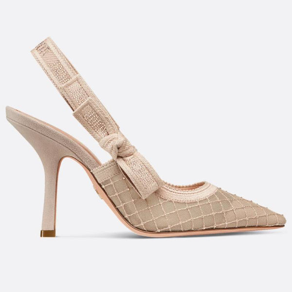 Dior_Jadiyor_Slingback_Net_Heels_Pump_For_Women_With_Original_Box_And_Carry_Bag