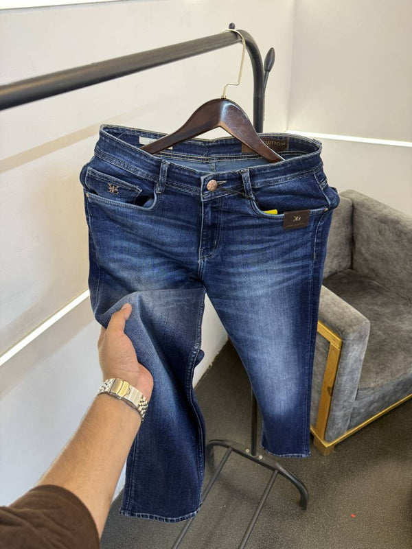 Louis Vuitton blue straight with imported denim with brand buttons