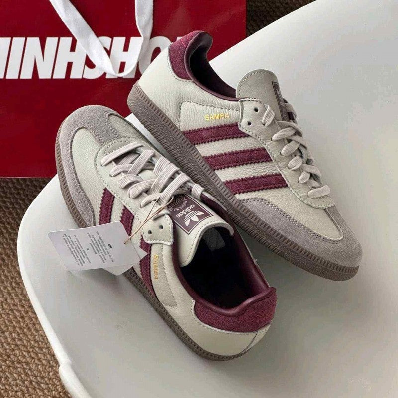 Adidas Samba OG Putty Grey Maroon 1226