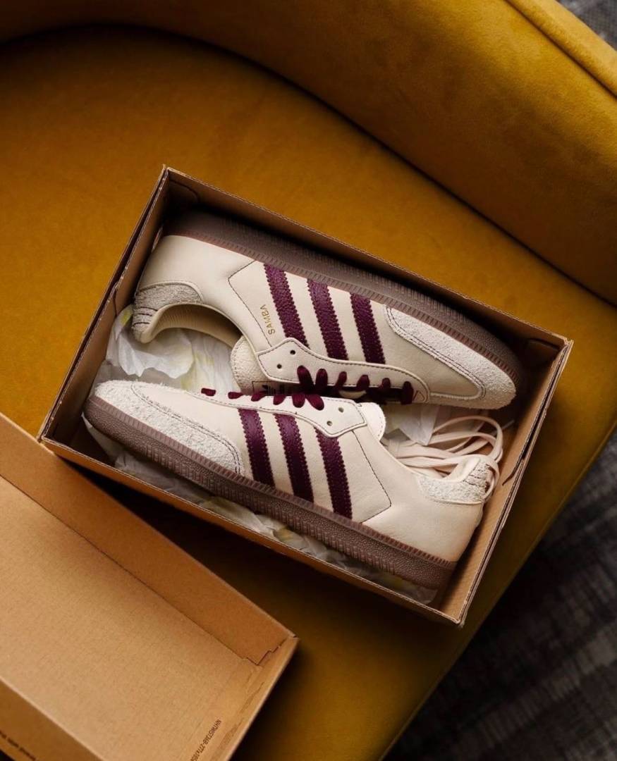 Adidas Samba OG Men s Wonder White Maroon