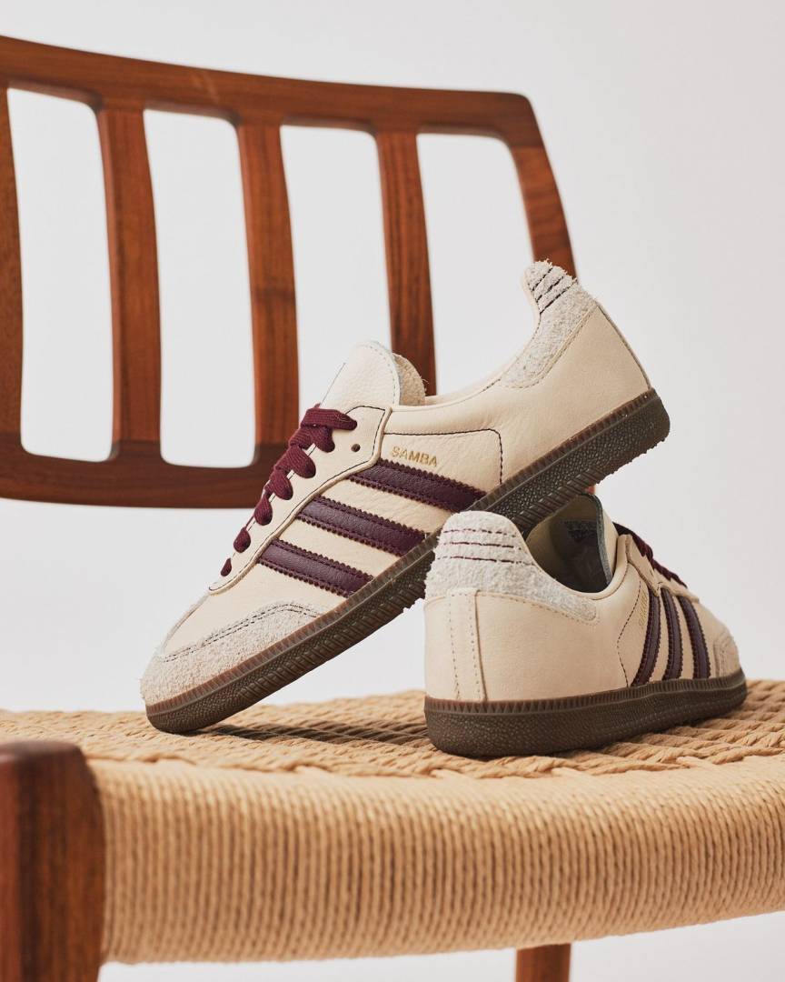 Adidas Samba OG Men s Wonder White Maroon