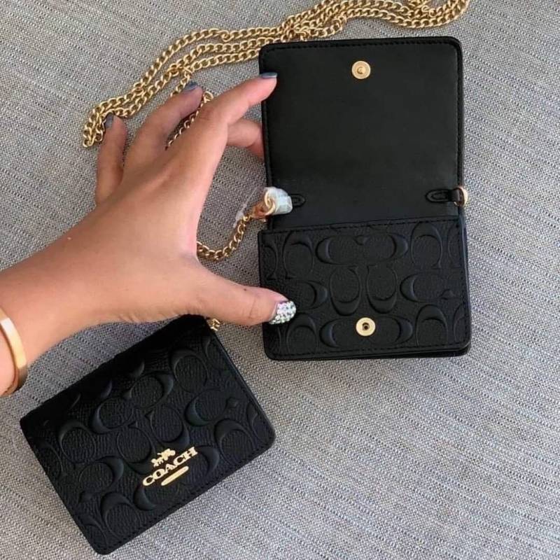 Coach_Mini_Chain_On_Wallet_With_Original_Box