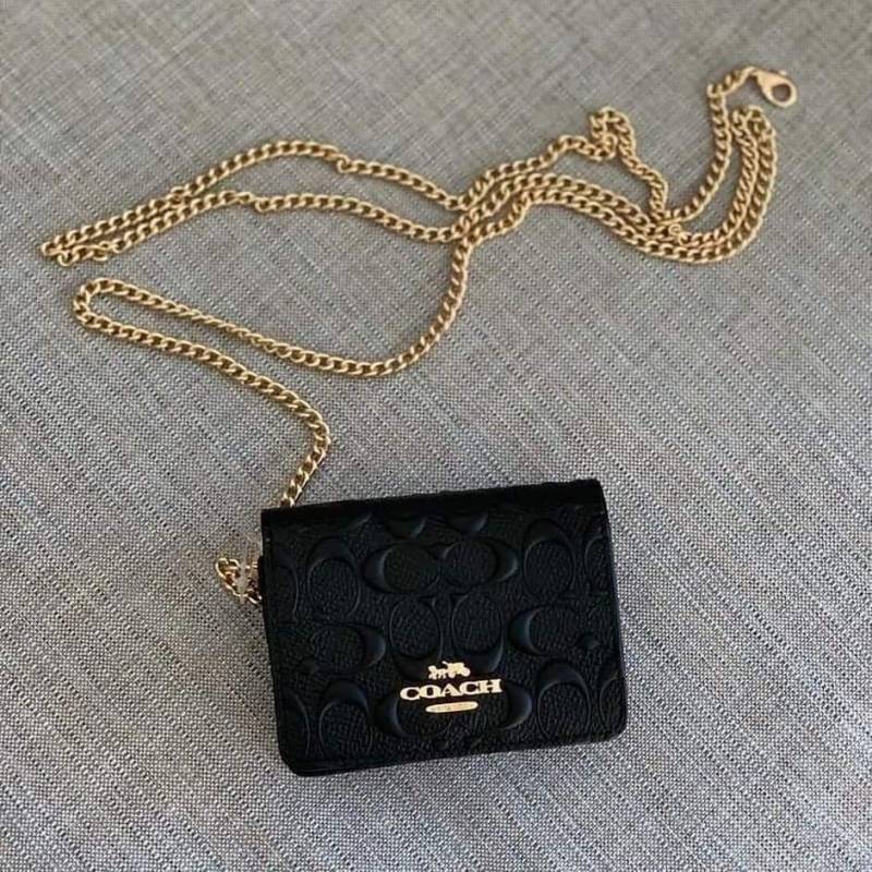 Coach_Mini_Chain_On_Wallet_With_Original_Box