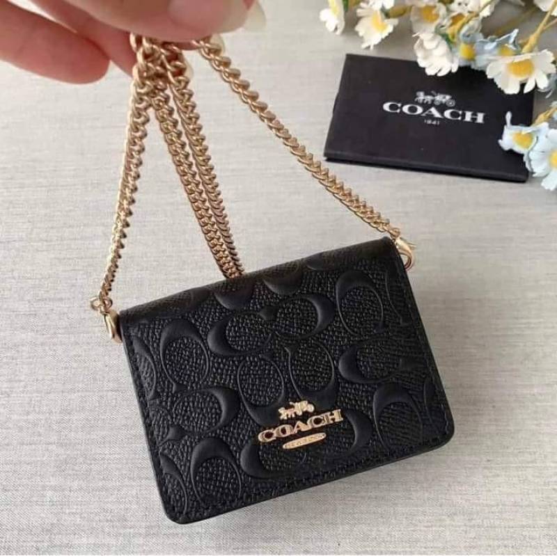 Coach_Mini_Chain_On_Wallet_With_Original_Box