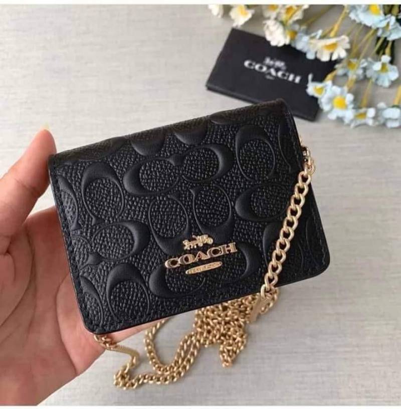 Coach_Mini_Chain_On_Wallet_With_Original_Box