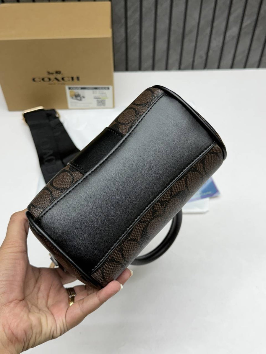 Coach Rowan Mini Coffee Black With OriginalBox DustCover