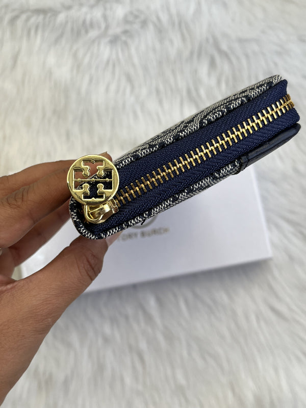 Tori Burch_69_Blue_Single_Zippy_Wallet_WithOriginalBox