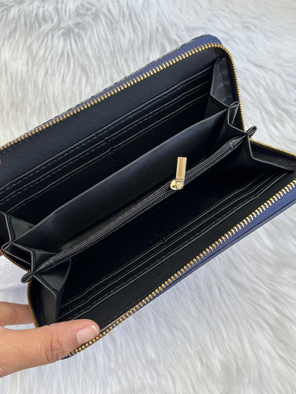 Tori Burch_69_Blue_Single_Zippy_Wallet_WithOriginalBox