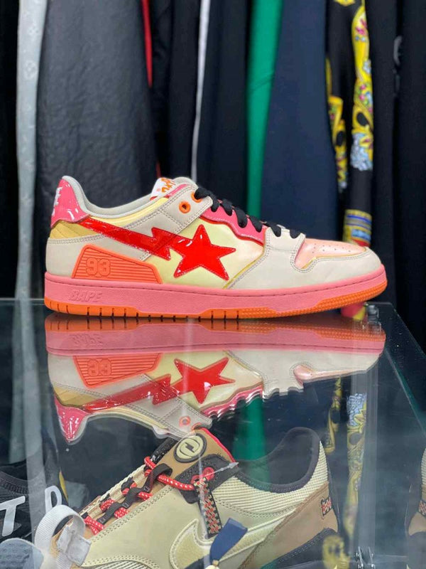 Bape Sta Low A BathinGahpe sk8 low gradient orange